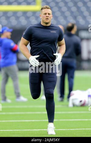 January 4, 2020: Buffalo Bills defensive back Jaquan Johnson (46) smiles  during the 3rd quarter of an NFL football playoff game between the Buffalo  Bills and the Houston Texans at NRG Stadium