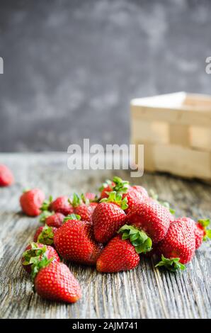 Fresh Strawberries on the market Stock Photo - Alamy