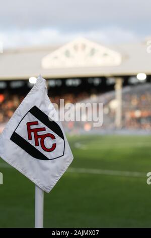 London, UK. 04th Jan, 2020. Stock photo of Craven Cottage during the The FA Cup 3rd Round match between Fulham and Aston Villa at Craven Cottage, London, England on 4 January 2020. Photo by Ken Sparks. Editorial use only, license required for commercial use. No use in betting, games or a single club/league/player publications. Credit: UK Sports Pics Ltd/Alamy Live News Stock Photo