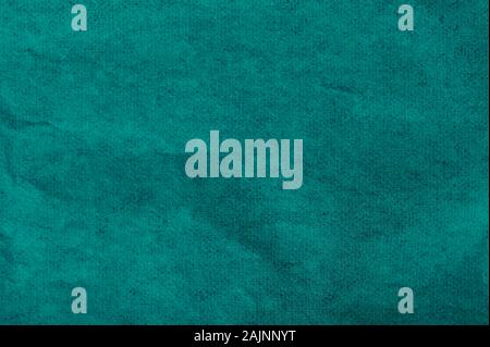 Green paper texture background macro close up view Stock Photo