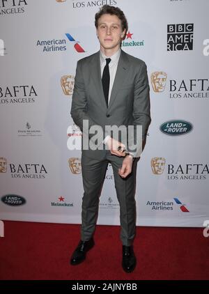 Beverly Hills, USA. 04th Jan, 2020. George MacKay arrives at The BAFTA Los Angeles Tea Party held at the Four Seasons Hotel Los Angeles in Beverly Hills, CA on Saturday, ?January 4, 2020.  (Photo By Sthanlee B. Credit: Sipa USA/Alamy Live News Stock Photo