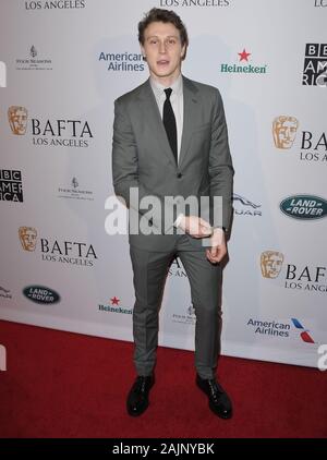 Beverly Hills, USA. 04th Jan, 2020. George MacKay arrives at The BAFTA Los Angeles Tea Party held at the Four Seasons Hotel Los Angeles in Beverly Hills, CA on Saturday, ?January 4, 2020.  (Photo By Sthanlee B. Credit: Sipa USA/Alamy Live News Stock Photo