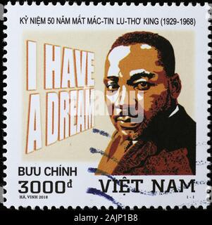 upper volta stamp sheet of martin luther king