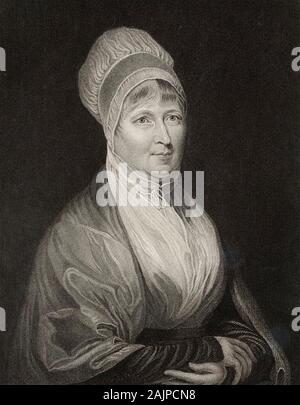 ELIZABETH FRY (1780-1845) English prison reformer shown here reading to ...