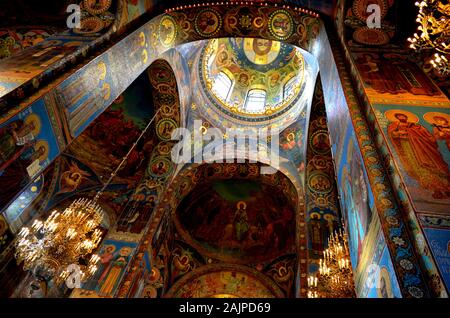 orthodox church in saint petersburg russia, august 22, 2015 image Stock Photo