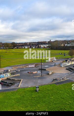 The skate park at Hanley Forest Park, Stoke on Trent Stock Photo - Alamy