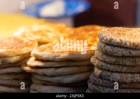 Bread on Moroccan market in Fes, Morocco. With selective focus Stock Photo