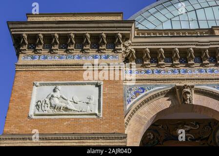 Palacio de Velazquez in Buen Retiro Park, Madrid, Spain Stock Photo