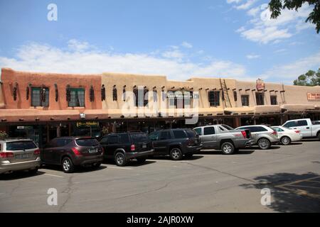 Taos Mercantile, Taos Plaza, Historic District, Taos, New Mexico, USA Stock Photo