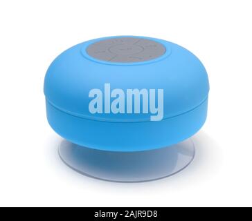 Portable bluetooth speaker isolated on white background Stock Photo