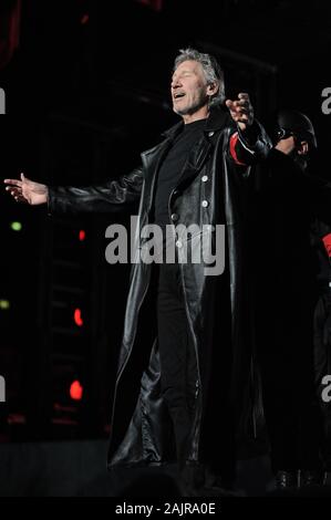 Milano Italy  04/01/2011 : Live concert of Roger Waters at the Forum of Assago, The Wall Tour 2010/2011 Stock Photo