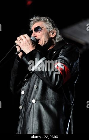 Milano Italy  04/01/2011 : Live concert of Roger Waters at the Forum of Assago, The Wall Tour 2010/2011 Stock Photo