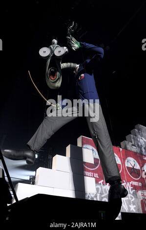 Milano Italy  04/01/2011 : Live concert of Roger Waters at the Forum of Assago, The Wall Tour 2010/2011 Stock Photo