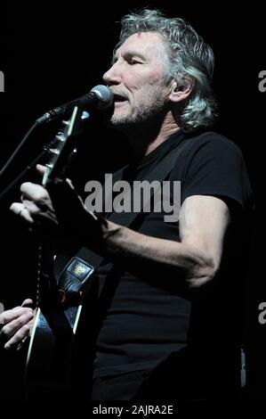 Milano Italy  04/01/2011 : Live concert of Roger Waters at the Forum of Assago, The Wall Tour 2010/2011 Stock Photo