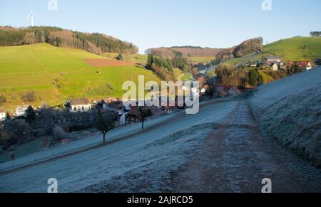 In the heights of Freiamt in the black forest in Germany Stock Photo