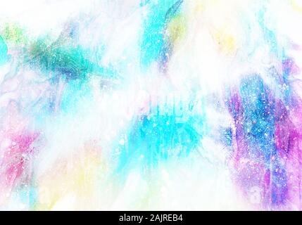 Watercolor Background abstract colorful texture fluid art Stock Photo