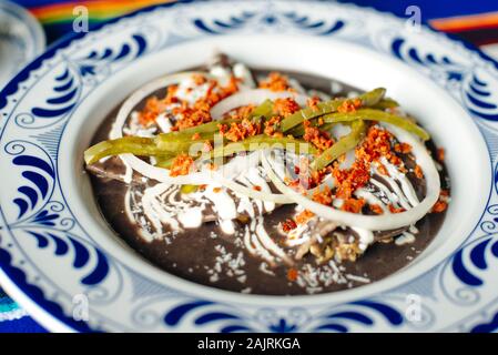 Mole Mexicano, Poblano mole ingredients, mexican spicy food traditional in Mexico Stock Photo