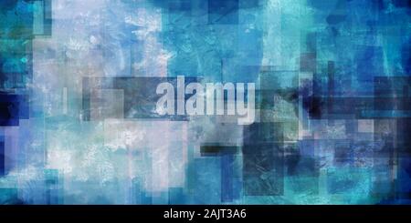 Modern abstract in blue color. Geometric forms Stock Photo