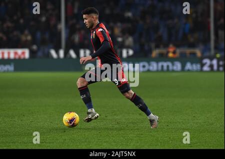 Genoa, Italy - 05 January, 2020: Players of Genoa CFC pose for a