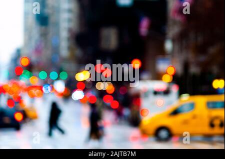 Abstract City Scene New York Stock Photo