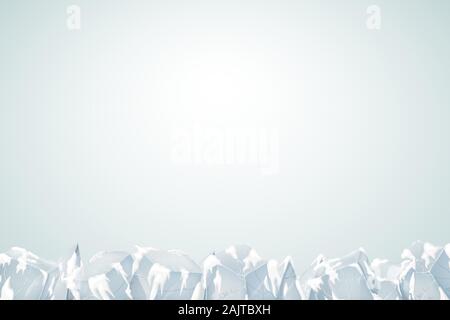 Translucent snow with ice. Vector illustration. Transparency banner. Stock Vector