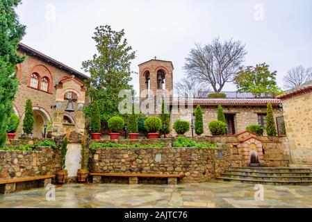 Eastern Orthodox monastery in Meteora, Greece Stock Photo