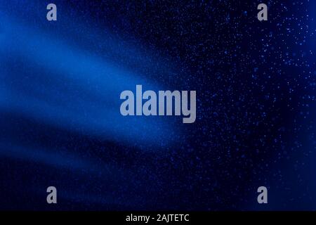 Glittery abstract background in Pantone blue tones Stock Photo