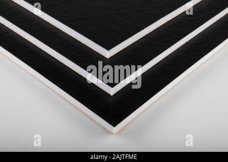 Black Foam Texture Soft Rubber Material Background Stock Photo