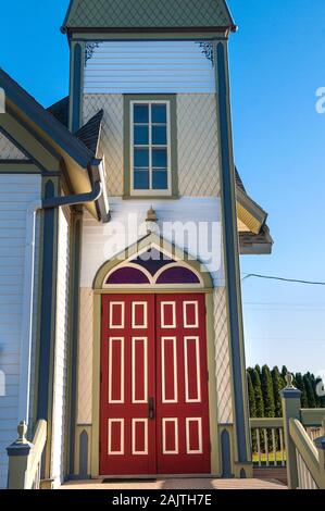 Colorful church in Council Hill Township, near Galena, Illinois Stock Photo