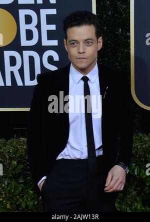 Beverly Hills, United States. 05th Jan, 2020. Rami Malek attends the 77th annual Golden Globe Awards, honoring the best in film and American television of 2020 at the Beverly Hilton Hotel in Beverly Hills, California on Sunday, January 5, 2020. Photo by Jim Ruymen/UPI Credit: UPI/Alamy Live News Stock Photo