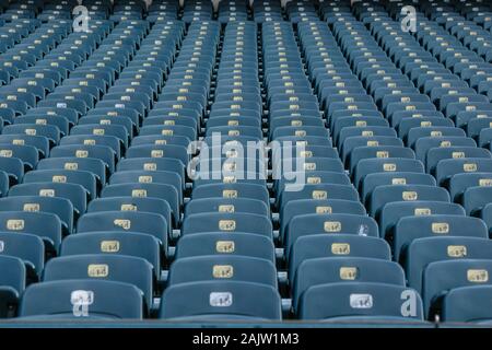 Philadelphia, PA, USA. 05th Jan, 2020. The empty stands await the fans before the NFC wild card matchup between the Seattle Seahawks and the Philadelphia Eagles at Lincoln Financial Field in Philadelphia, PA. Credit: csm/Alamy Live News Stock Photo