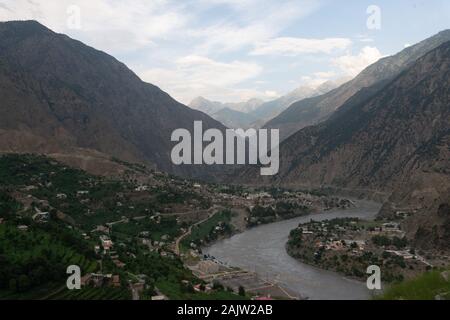 Kashmir Region of Pakistan taken in August 2019 Stock Photo