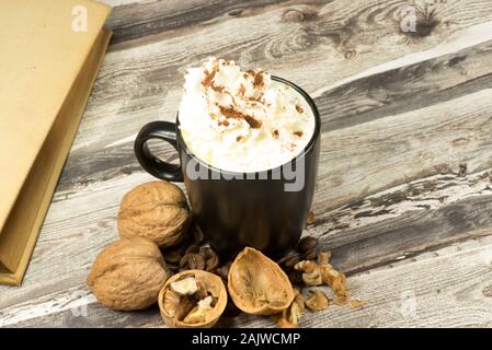 Iced coffee in a mug Stock Photo