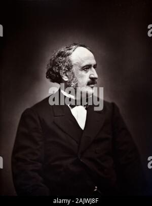 Woodburytype Portrait of Jules Simon or Jules François Simon (1814-1896) French Statesman, Philosopher & Prime Minister (1876-1877) Stock Photo