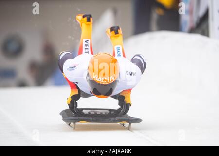 Alexander GASSNER (GER), start, action, BMW IBSF World Cup Skeleton of Men, on January 5th, 2020 in Winterberg/Germany. Â | usage worldwide Stock Photo