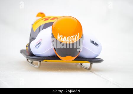 Axel JUNGK (GER), start, action, BMW IBSF World Cup Skeleton of Men, on January 5th, 2020 in Winterberg/Germany. Â | usage worldwide Stock Photo