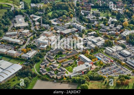 aerial view of York University, York, UK Stock Photo - Alamy