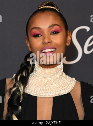 Melanie Liburd at the Instyle and Warner Bros Golden Globes After Party