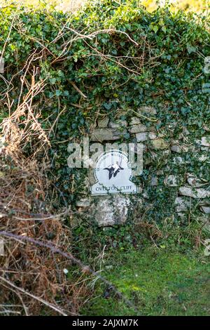 Nature reserve gate and stile at Overton Mere and Cliff. Port Eynon, Gower Peninsula, Wales Stock Photo