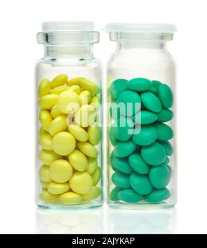 Valerian and pills Stock Photo - Alamy