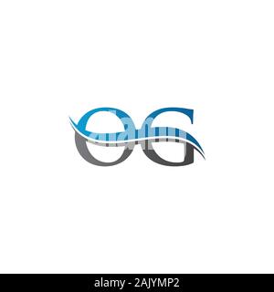 Initial Letter OG Logo Design Vector Template. OG Letter Logo Design Stock Vector