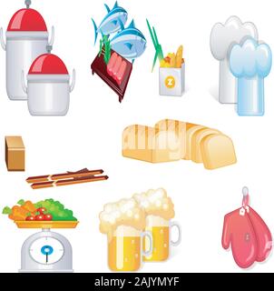 KITCHEN EQUIPMENT Stock Vector
