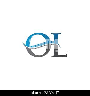 Initial Letter OL Logo Design Vector Template. OL Letter Logo Design Stock Vector