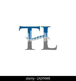 Initial Letter TL Logo Design Vector Template. TL Letter Logo Design Stock Vector