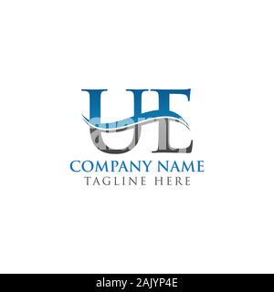 Initial Letter UE Logo Design Vector Template. UE Letter Logo Design Stock Vector