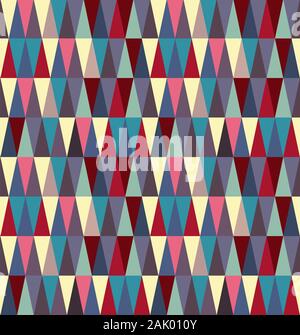 Seamless pattern of multi colored bright triangles Stock Vector