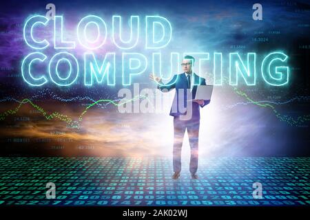 The concept of cloud edge and fog computing Stock Photo