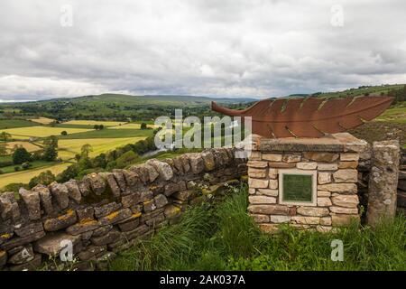 The Air sculpture at the outskirts of Middleton in Teesdale,England,UK Stock Photo
