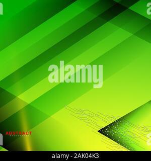 abstract vector geometric background. design green color shape . New texture for your design. Stock Vector