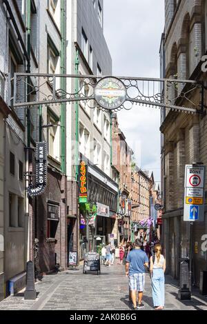 Entrance to The Cavern Quarter, Mathew Street, Liverpool, Merseyside, England, United Kingdom Stock Photo